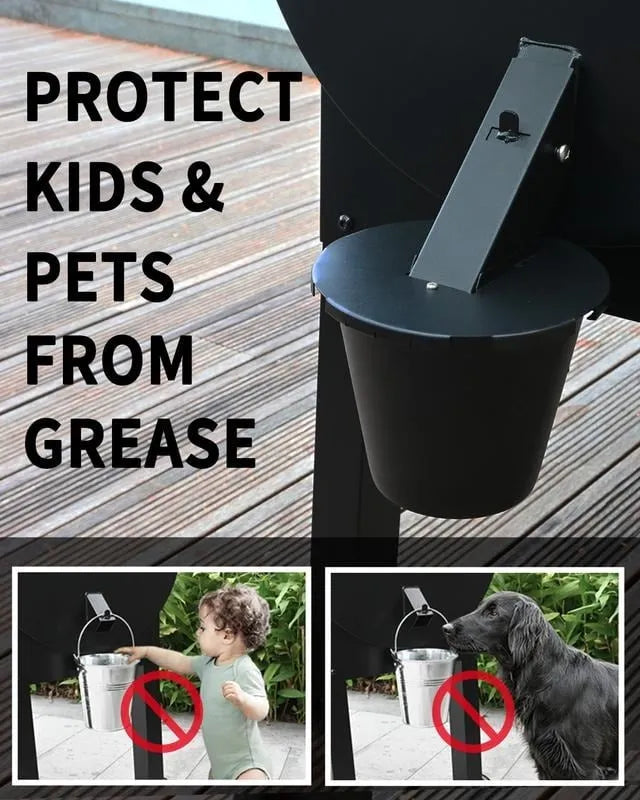đĽLAST DAY SALE 49% OFFâ¨Grease Bucket with Lid & Silicone Liner