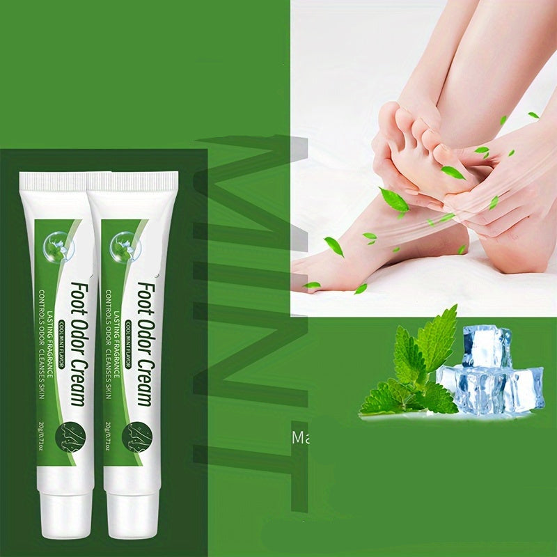 Natural Mint Foot Odor Cream – Refreshing Deodorizing Treatment Foot Care Cream