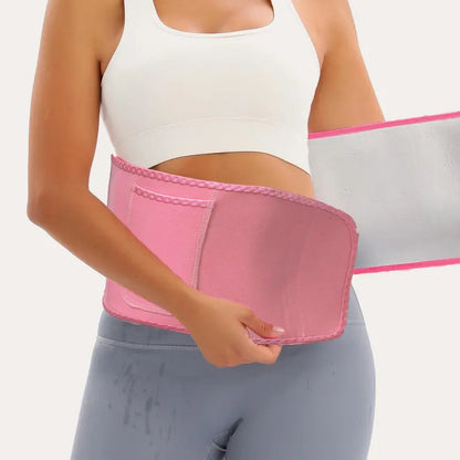 Neoprene Waist Trainer Belt with Adjustable Closure and Heat Retention for Unisex Workouts