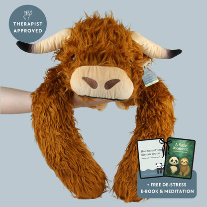 Hallie the Highland Cow Weighted Animal
