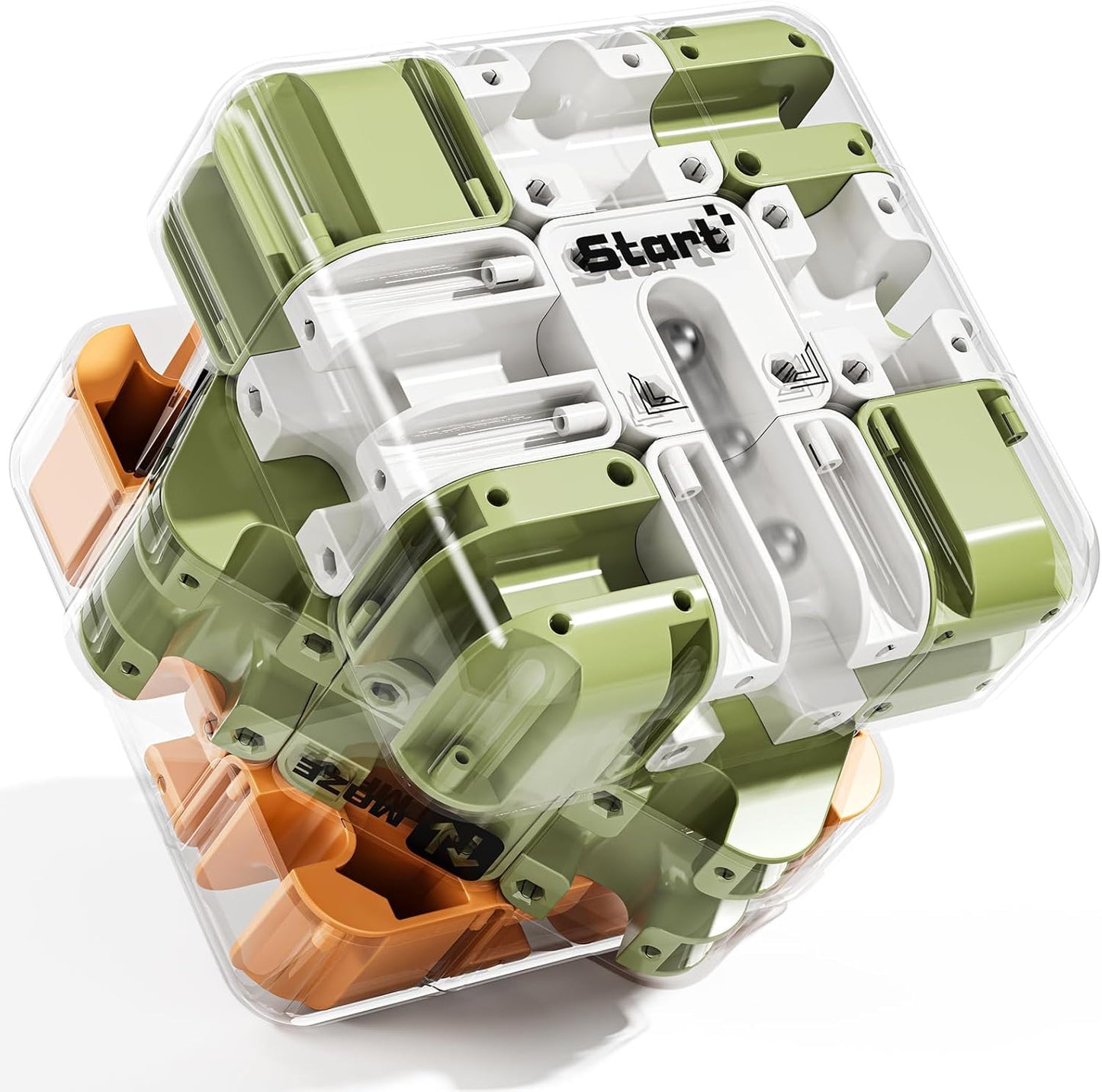 3D Maze Cube Puzzle Brain Teaser Game - Large Labyrinth Challenge Toy for Kids Christmas Gifts