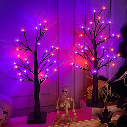 Halloween LED Birch Tree