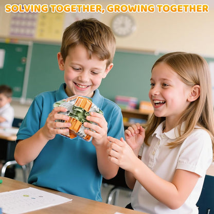 3D Maze Cube Puzzle Brain Teaser Game - Large Labyrinth Challenge Toy for Kids Christmas Gifts