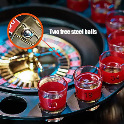 Drinking Roulette Shot Glass Game Set