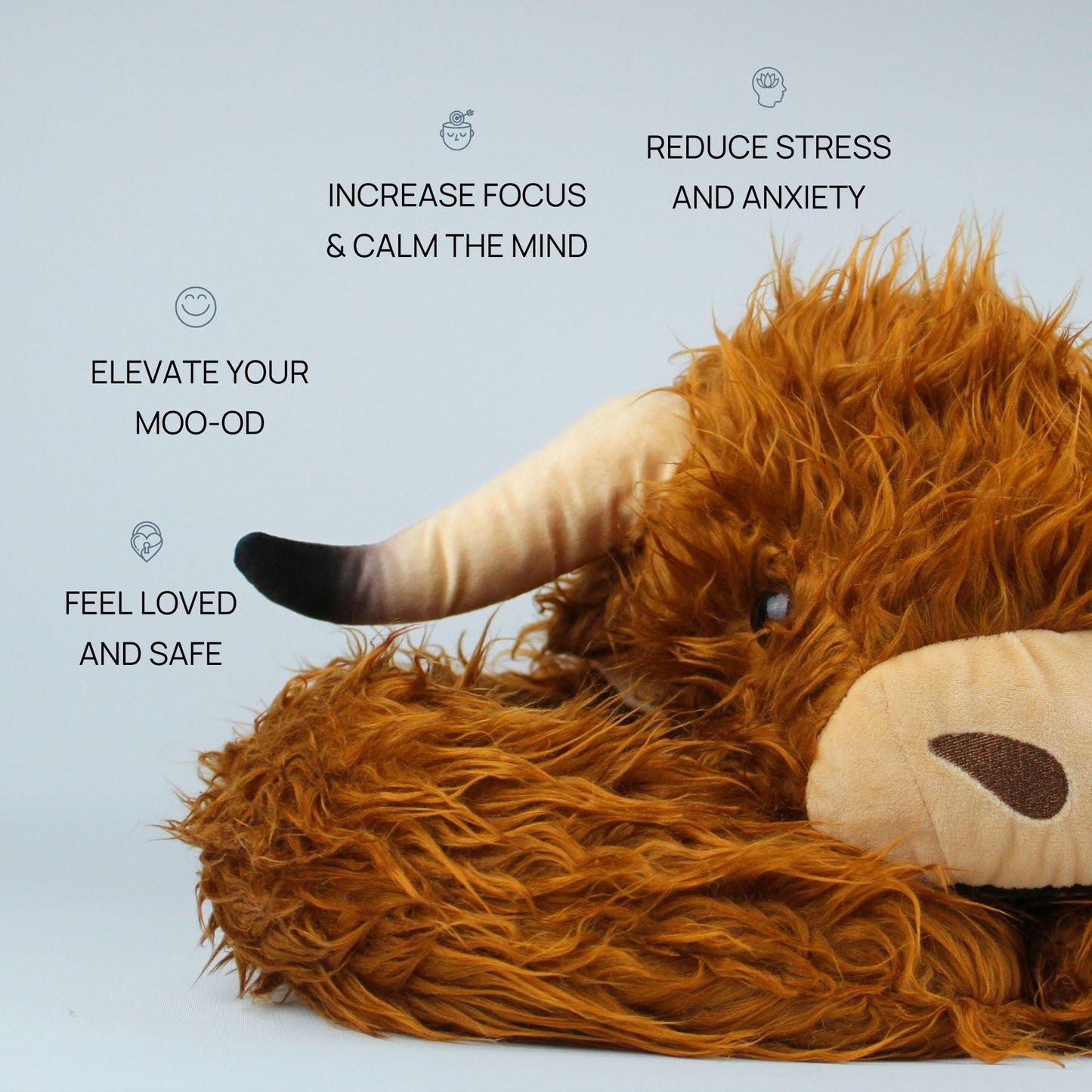Hallie the Highland Cow Weighted Animal
