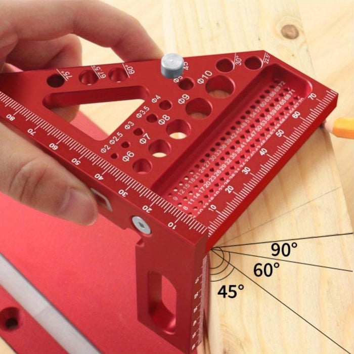 3D Multi-angle Carpenter Square Scriber :All-in-One Angle Master System