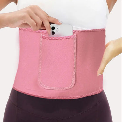 Neoprene Waist Trainer Belt with Adjustable Closure and Heat Retention for Unisex Workouts