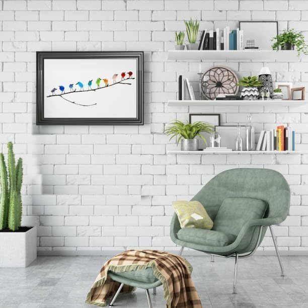 Sea Glass Rainbow Birds - A Truly Unique Handmade Artwork