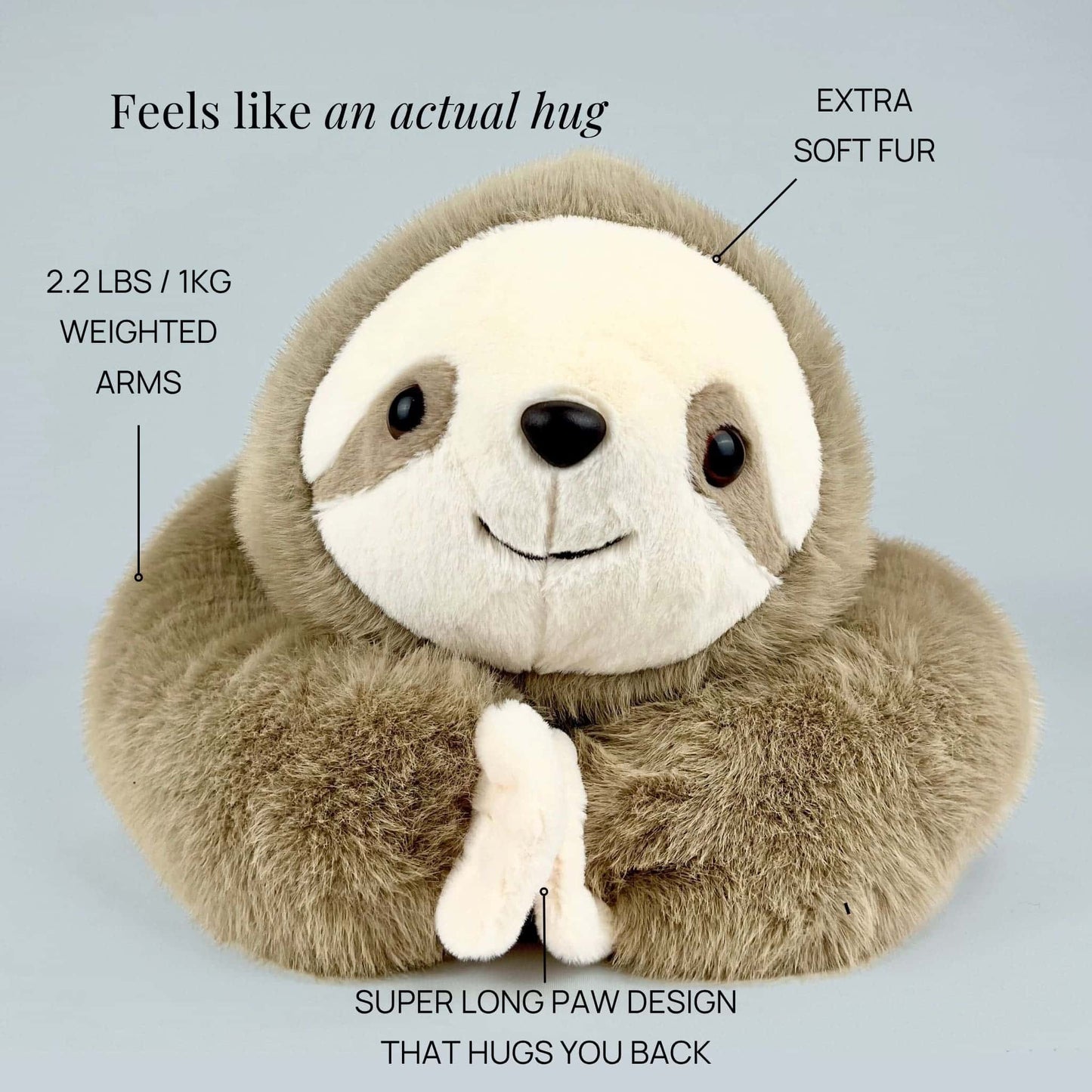 Sunnie the Sloth Weighted Animal