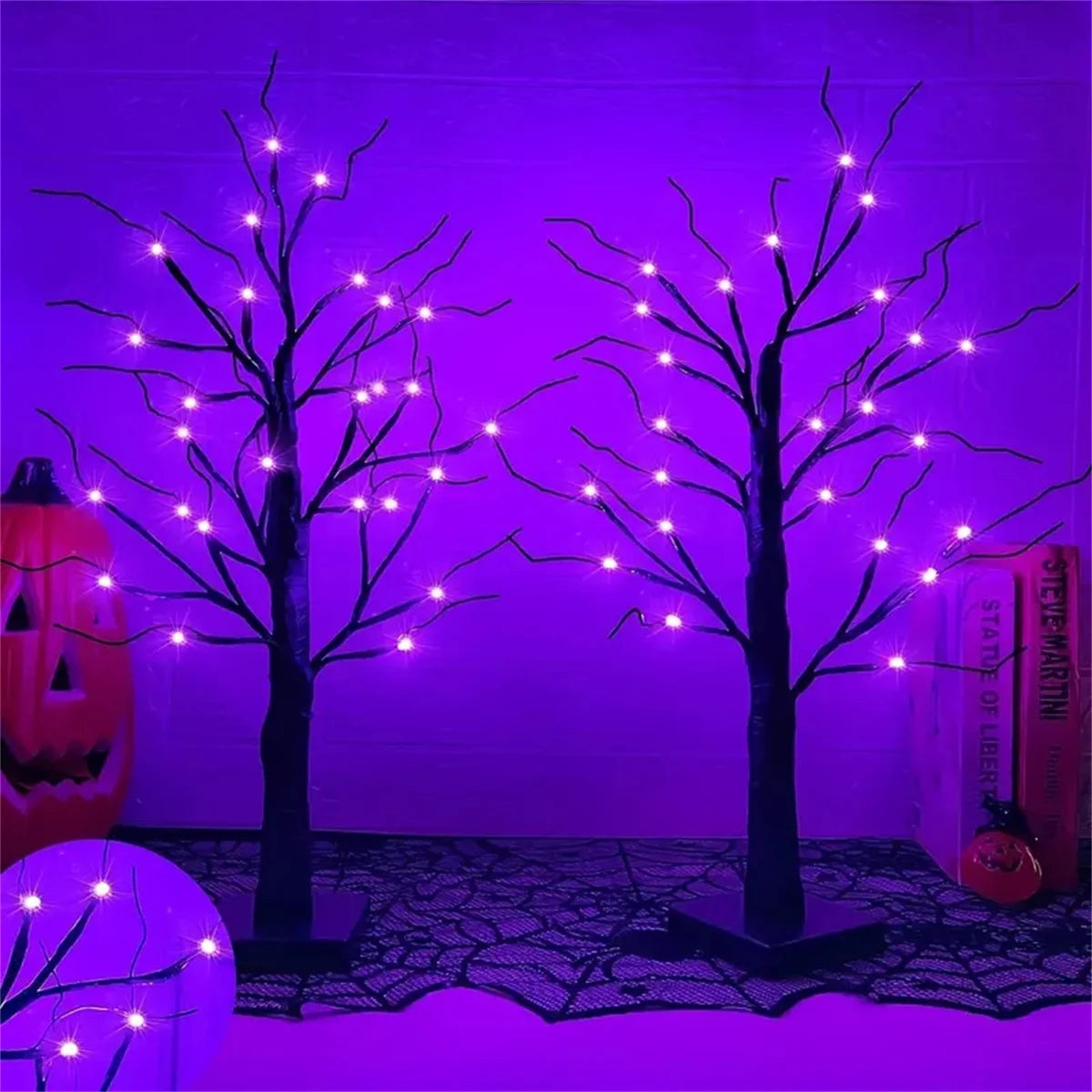 Halloween LED Birch Tree