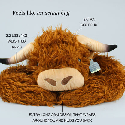Hallie the Highland Cow Weighted Animal