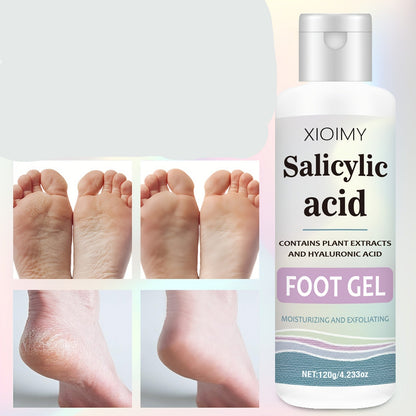 Salicylic Acid Foot Gel – Exfoliating and Moisturizing Heel Cream for Dry Cracked Feet, Smooth Callus Removal, Nourishing Daily Repair Foot Treatment