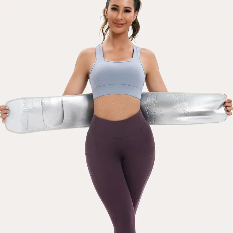 Neoprene Waist Trainer Belt with Adjustable Closure and Heat Retention for Unisex Workouts