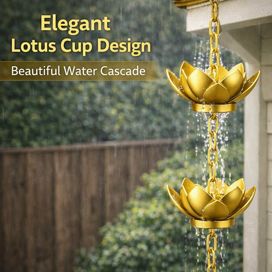 Lotus Rain Chain