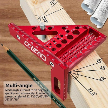 3D Multi-angle Carpenter Square Scriber :All-in-One Angle Master System