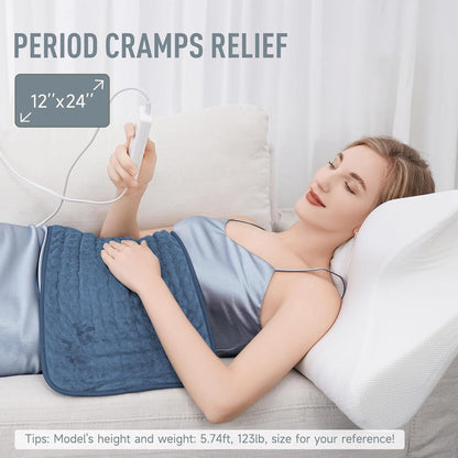 Heating Pad with Six Temperature Settings and Auto Shutoff Timer, 24in