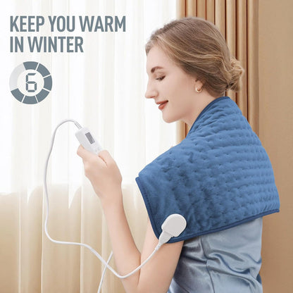 Heating Pad with Six Temperature Settings and Auto Shutoff Timer, 24in