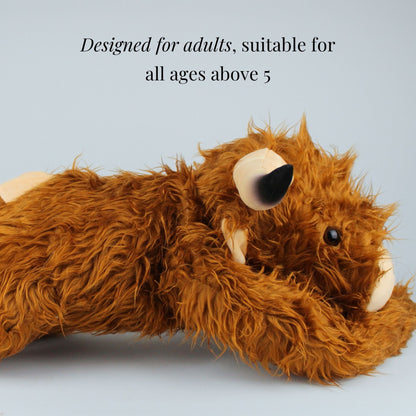 Hallie the Highland Cow Weighted Animal