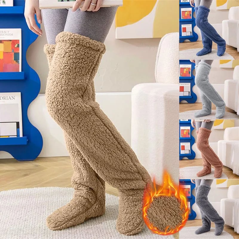Winter Fluffy Warm Over Knee Socks