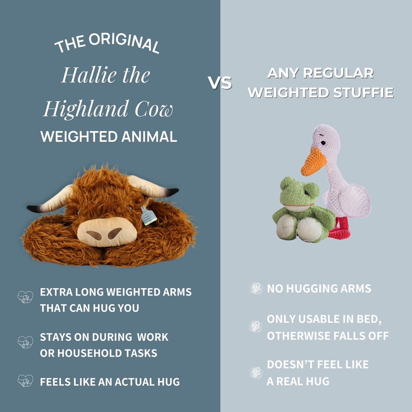 Hallie the Highland Cow Weighted Animal