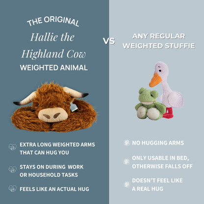Hallie the Highland Cow Weighted Animal