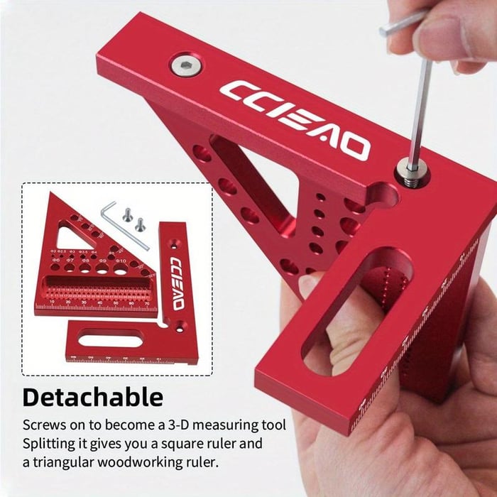 3D Multi-angle Carpenter Square Scriber :All-in-One Angle Master System