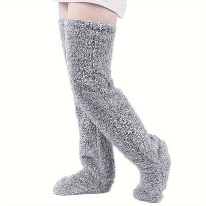 Winter Fluffy Warm Over Knee Socks