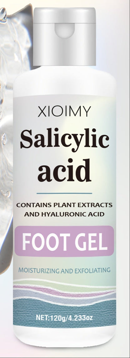 Salicylic Acid Foot Gel – Exfoliating and Moisturizing Heel Cream for Dry Cracked Feet, Smooth Callus Removal, Nourishing Daily Repair Foot Treatment