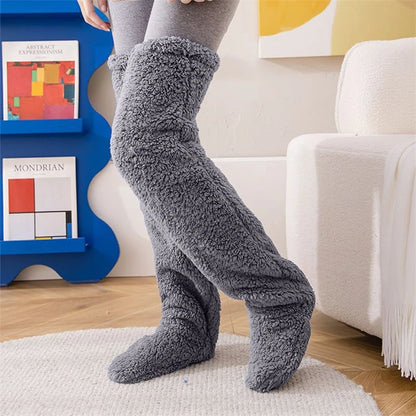 Winter Fluffy Warm Over Knee Socks