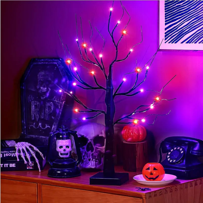 Halloween LED Birch Tree