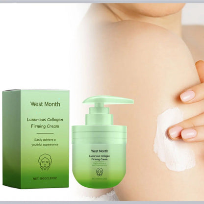 Collagen Firming Cream 100g - Hydrating Skin Tightening Cream for All Skin Types, Reduces Fine Lines and Restores Elasticity