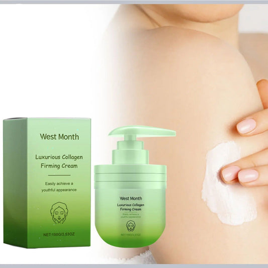 Collagen Firming Cream 100g - Hydrating Skin Tightening Cream for All Skin Types, Reduces Fine Lines and Restores Elasticity