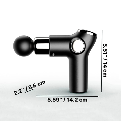 Handheld Percussion Massager with 32 Speed Settings and 4 Interchangeable Heads