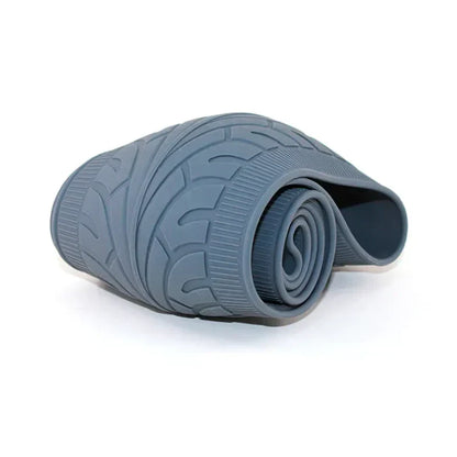 Silica Gel Steering Wheel Cover with Crocodile Texture and Palm Nodules for 14-16in