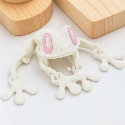 3D Printed Magnetic Frog Fridge Magnet with Articulated Joints Glow-in-the-Dark Dragon Toy