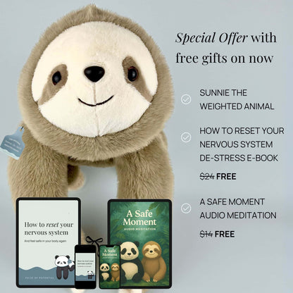 Sunnie the Sloth Weighted Animal