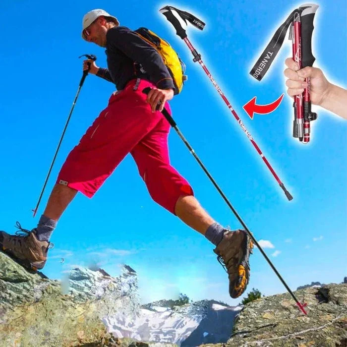 Adjustable Trekking Poles - Foldable Telescopic Pole – SAVY USA