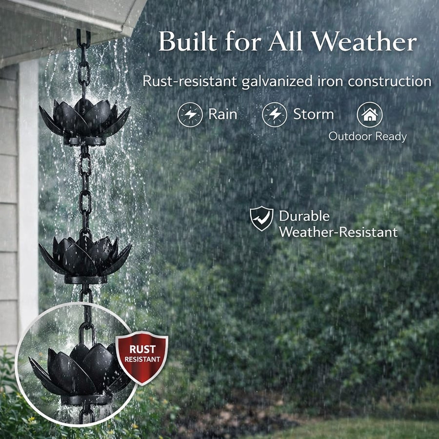 Lotus Rain Chain
