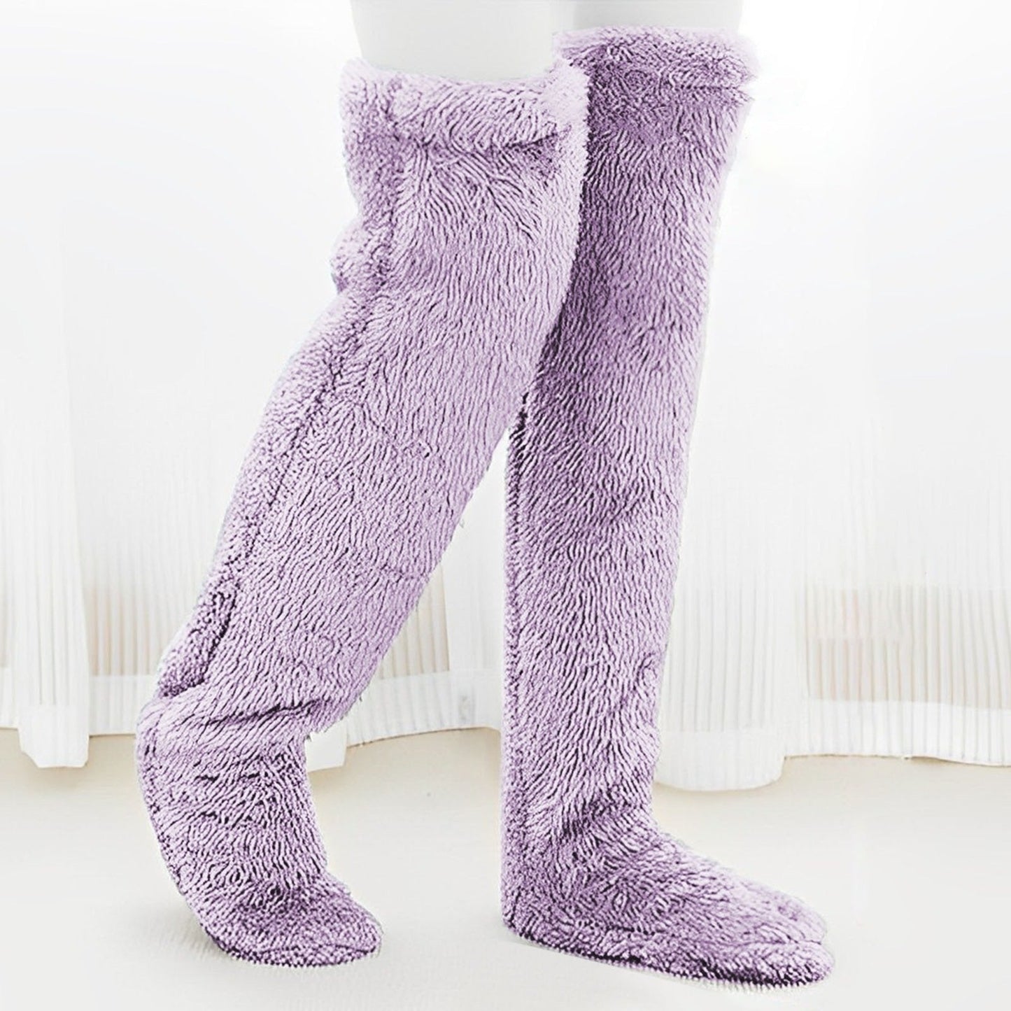 Winter Fluffy Warm Over Knee Socks