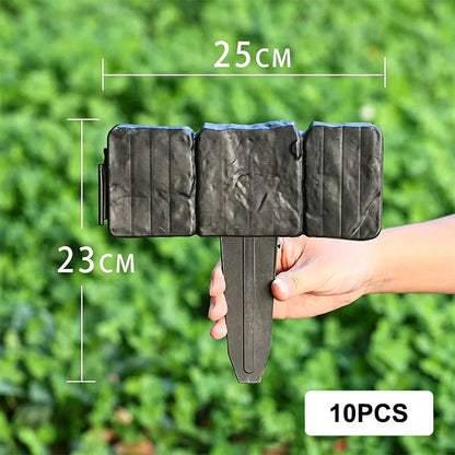 High-quality, durable simulated stone garden fence