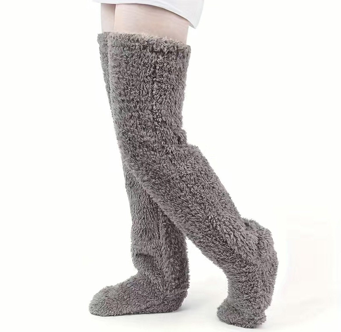 Winter Fluffy Warm Over Knee Socks