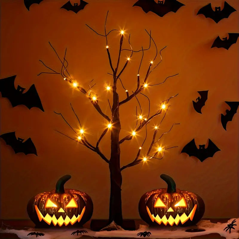 Halloween LED Birch Tree