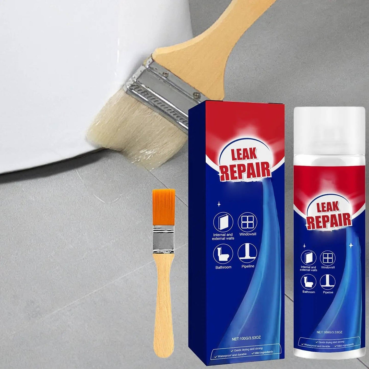 2 Set Leak Repair Waterproof Sealant Spray All Purpose
