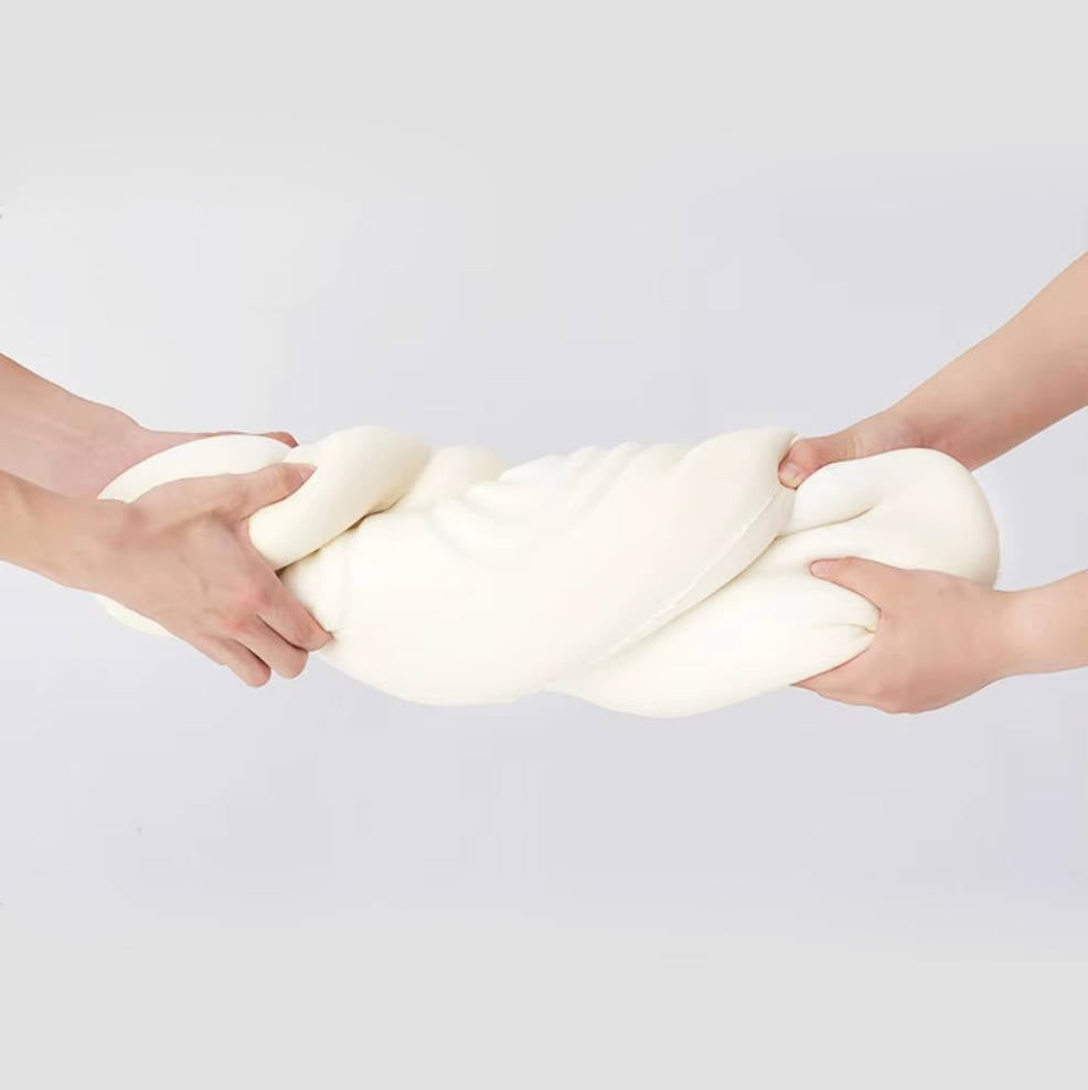 Memory Foam Cervical Pillow with Contoured Support and Cooling Cover for Back and Side Sleeping