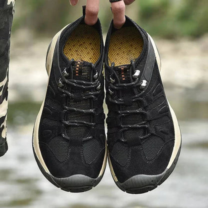 Women's Hiking Shoes with Waterproof Outer Layer and Cushioned Midsole, Breathable Tread