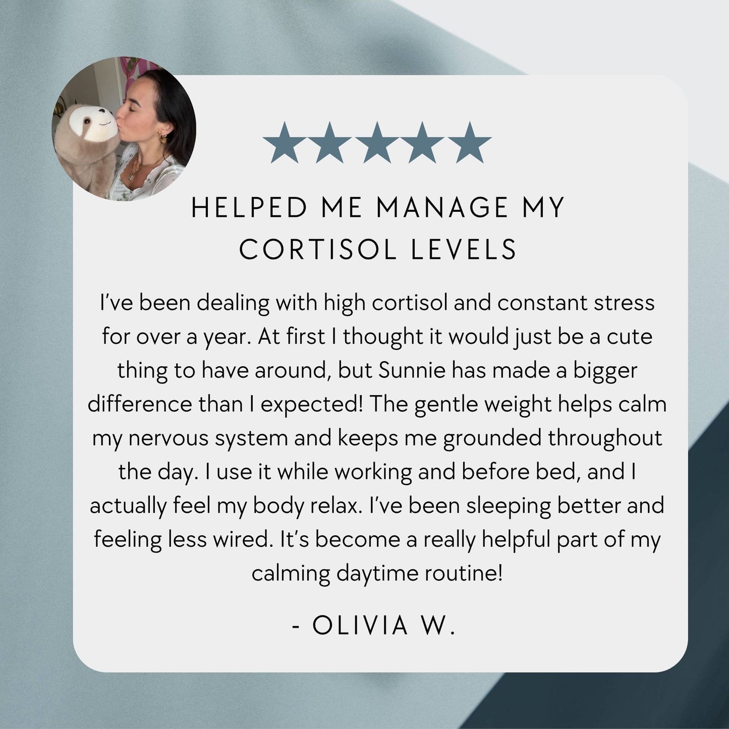 Sunnie the Sloth Weighted Animal