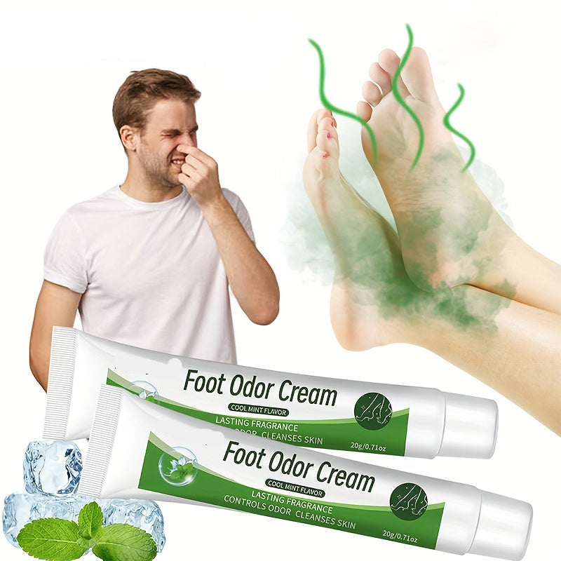 Natural Mint Foot Odor Cream – Refreshing Deodorizing Treatment Foot Care Cream