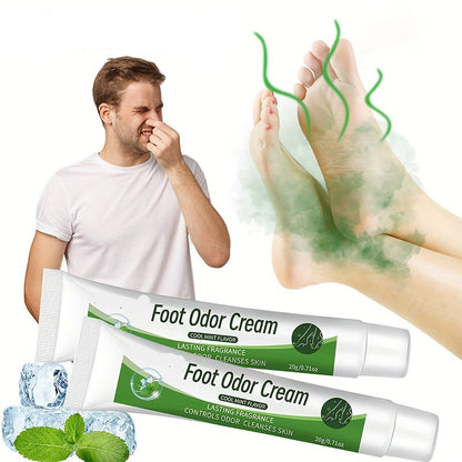 Natural Mint Foot Odor Cream – Refreshing Deodorizing Treatment Foot Care Cream