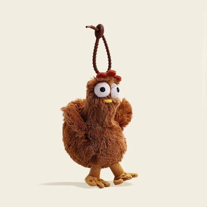 Fur Chicken Plush Bag – Funny & Kawaii Ugly Hen Handbag