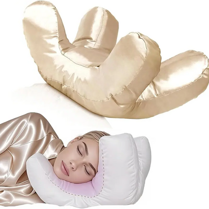 Face Massage Pillow with Raised Pillars and Removable Pillowcase, Polyester Filling for Side Sleepers